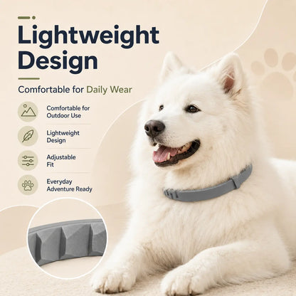 Adjustable Dog Collar with Fresh Scent Comfortable Lightweight Pet Collar for Large Dogs over 18 Lbs Everyday Wear for Walks and Outdoor Use