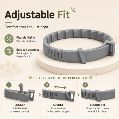 Adjustable Dog Collar with Fresh Scent Comfortable Lightweight Pet Collar for Large Dogs over 18 Lbs Everyday Wear for Walks and Outdoor Use