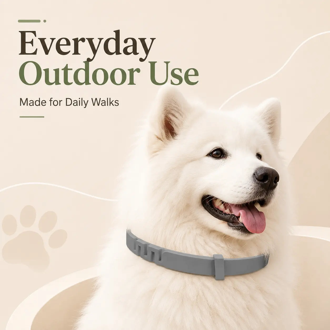 Adjustable Dog Collar with Fresh Scent Comfortable Lightweight Pet Collar for Large Dogs over 18 Lbs Everyday Wear for Walks and Outdoor Use